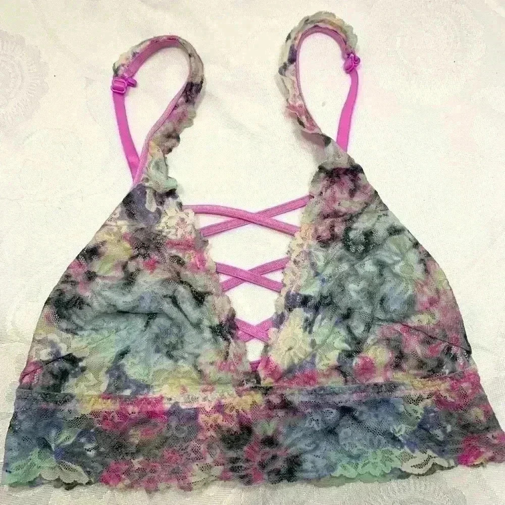 Pink, Victoria, secret lace bralette sizeXS